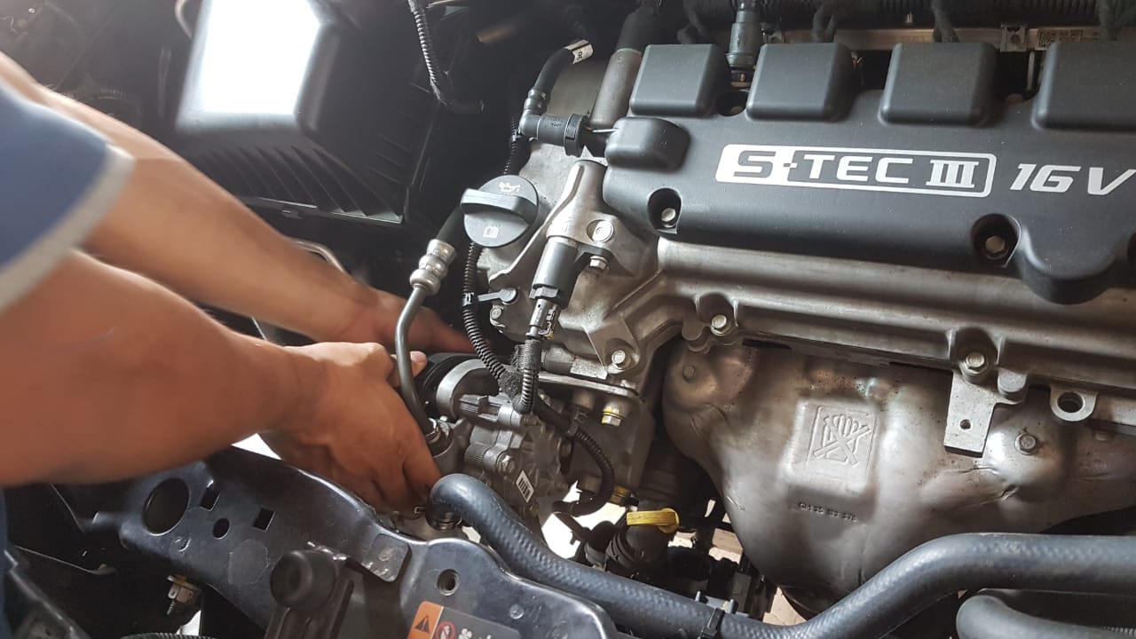 Penggantian kompresor Chevrolet Spin