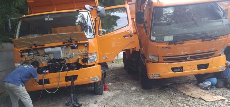 PEMASANGAN AC TRUK MITSUBISHI FUSO FN 627 PEMASANGAN AC TRUK MITSUBISHI FUSO FN 627