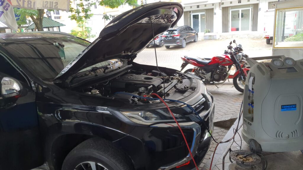 Freon Pajero kosong mesin cek AC mobil tektino