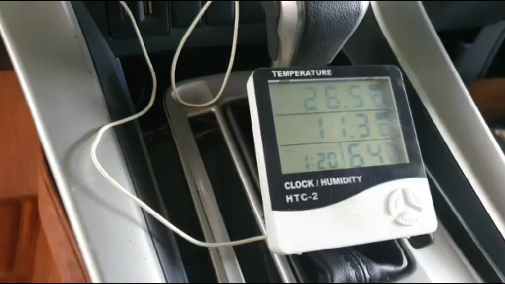 suhu temperatur AC mitsubishi pajero